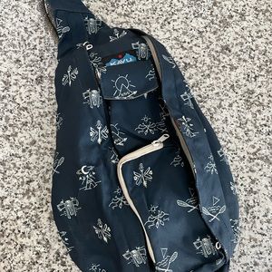 Navy Kavu Sling Rope Bag